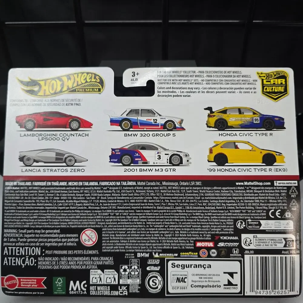 Hot Wheels Premium 2 Pack Honda Civic Type R EK9 FK8 JDM Car Culture 1:64 Spoon